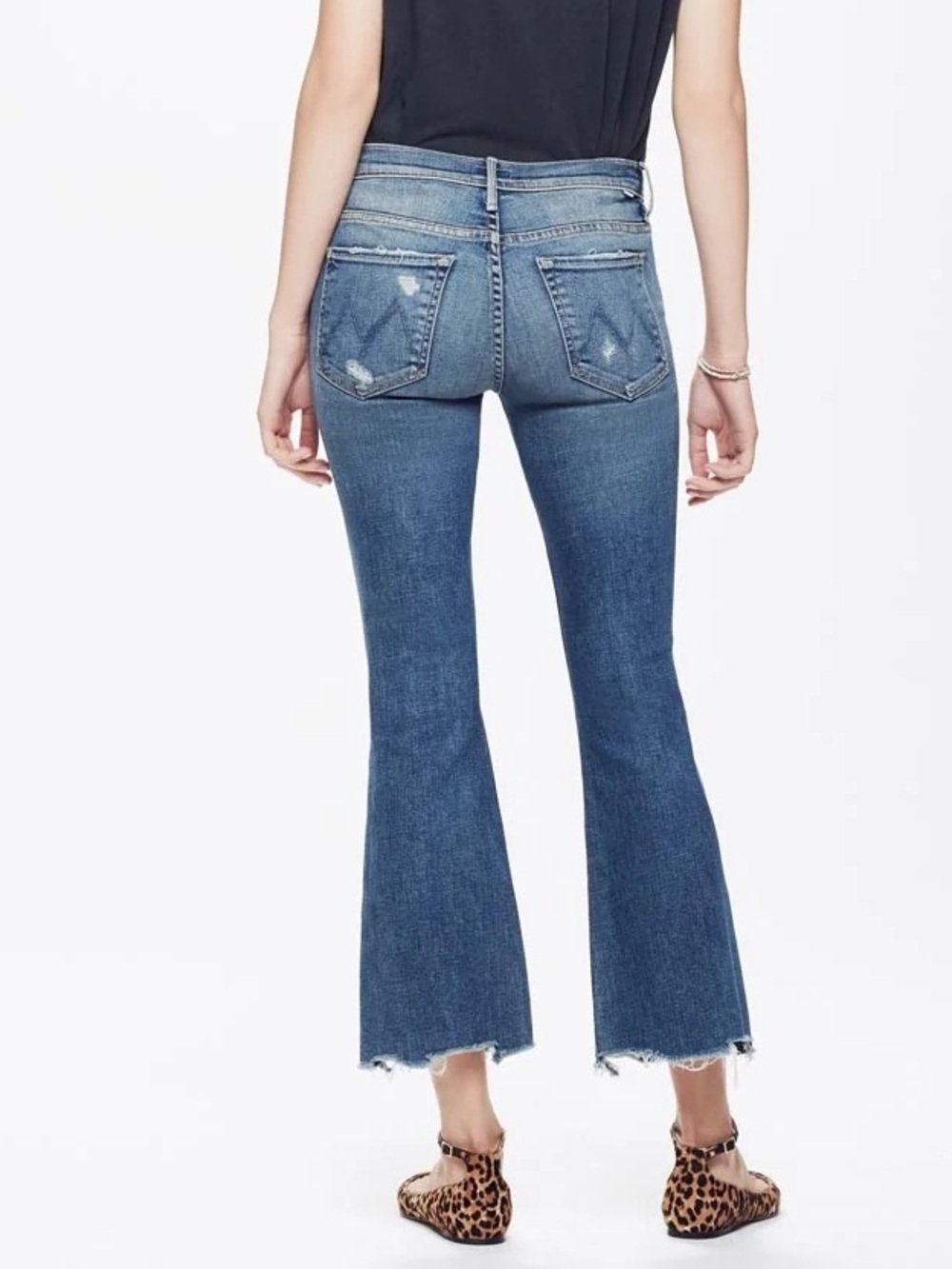 Mother Women’s The Weekender Ankle Fray Denim Jeans in Wild - Picture 2 of 10